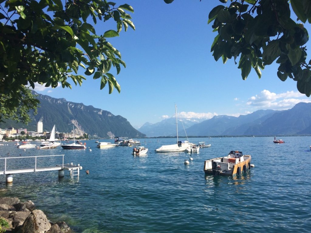 Lake Geneva shores in Summer