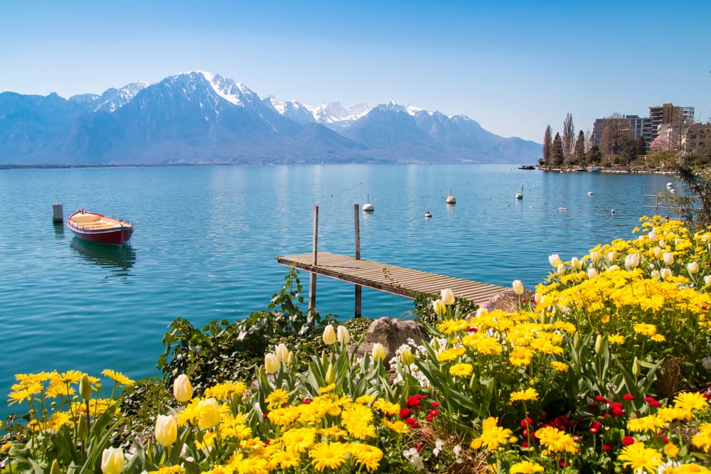 Lake Geneva in Montreux