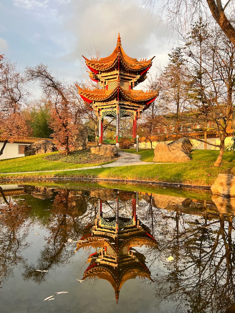 Hectagon Pavillon, Chinesischer Garten Zürich