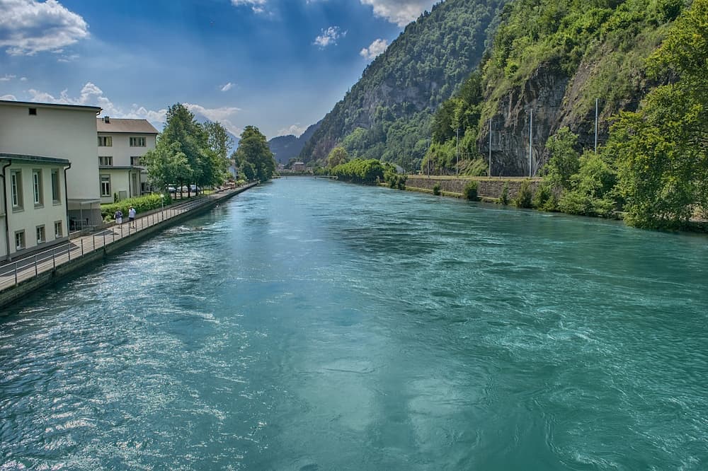 Aare River through Interlaken