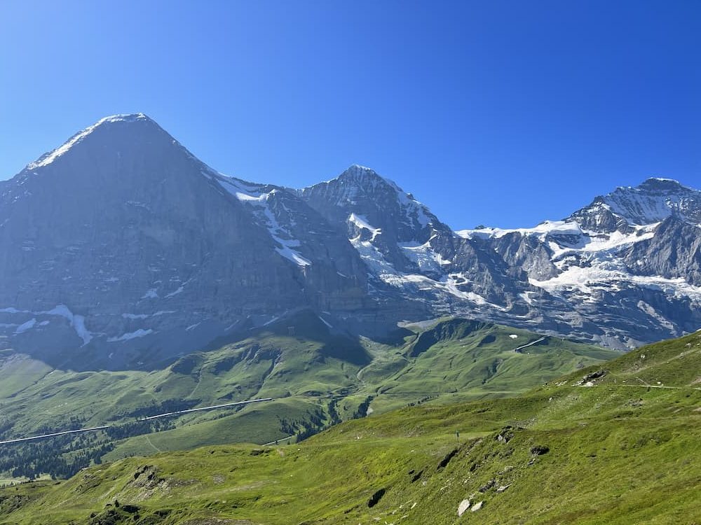 Uitzicht op de Eiger tijdens de Panorama Trail