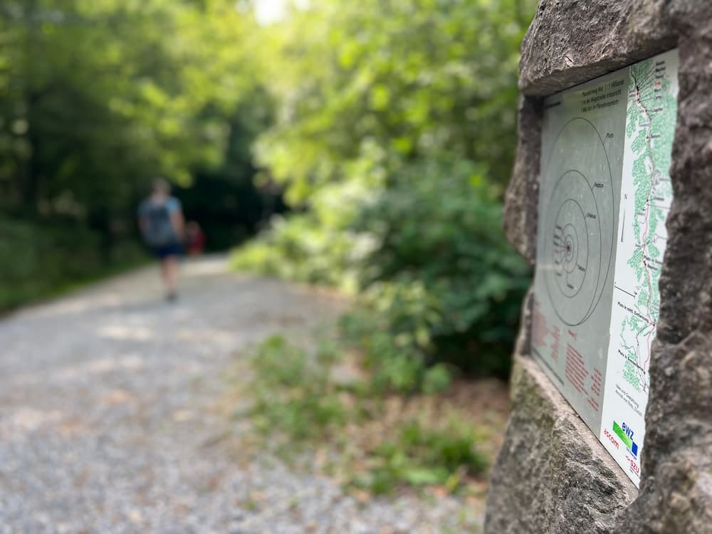 Planetenweg info board