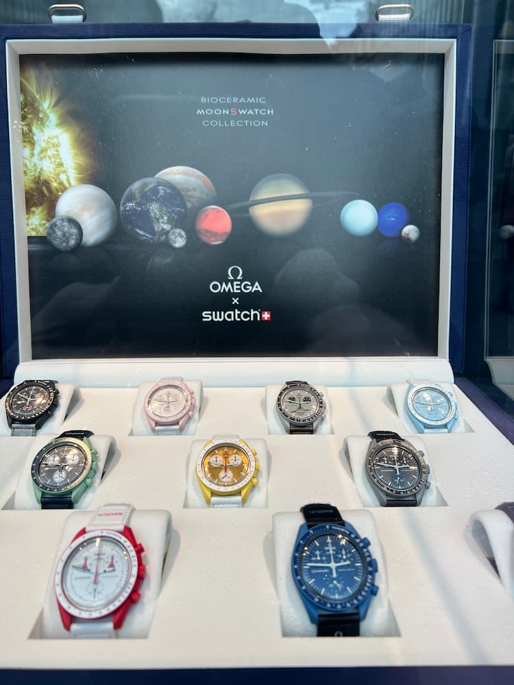 Collection de montres Swatch Omega Moon