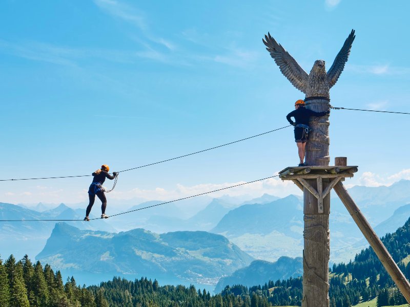 Adventure park at Mount Pilatus