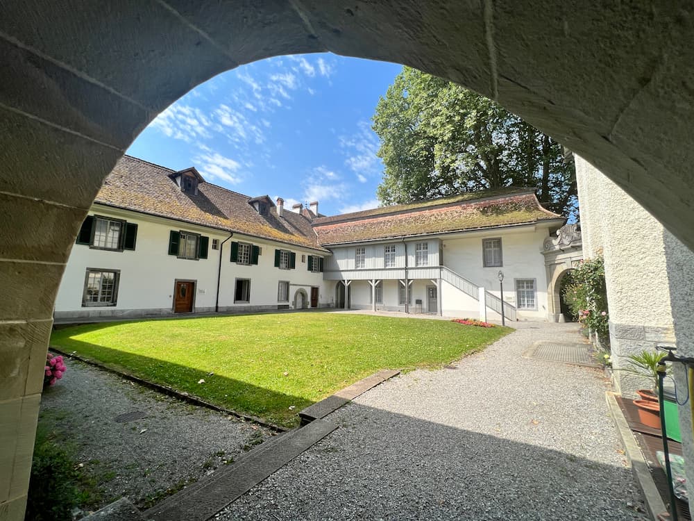 Interlaken Castle courtyard