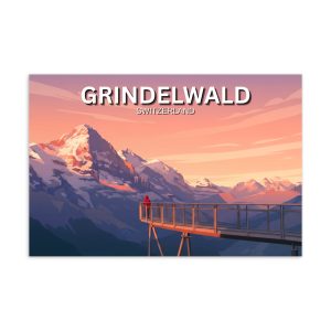 Grindelwald First Switzerland Vintage Postcard