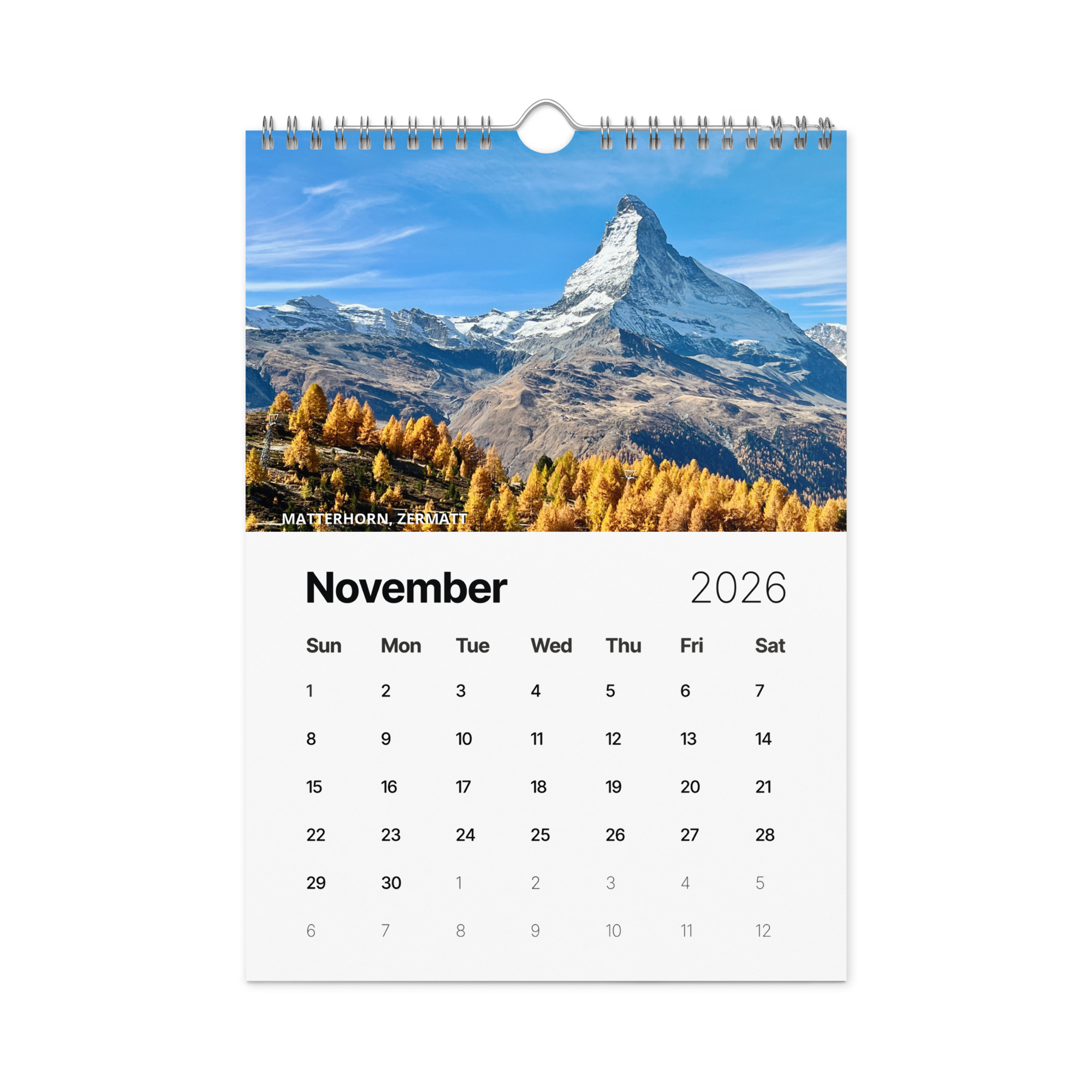 Switzerland Wall calendar (2026) - Image 13